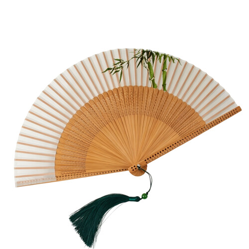 Folding Fan With Silk Design Excellent For Enhancing-3