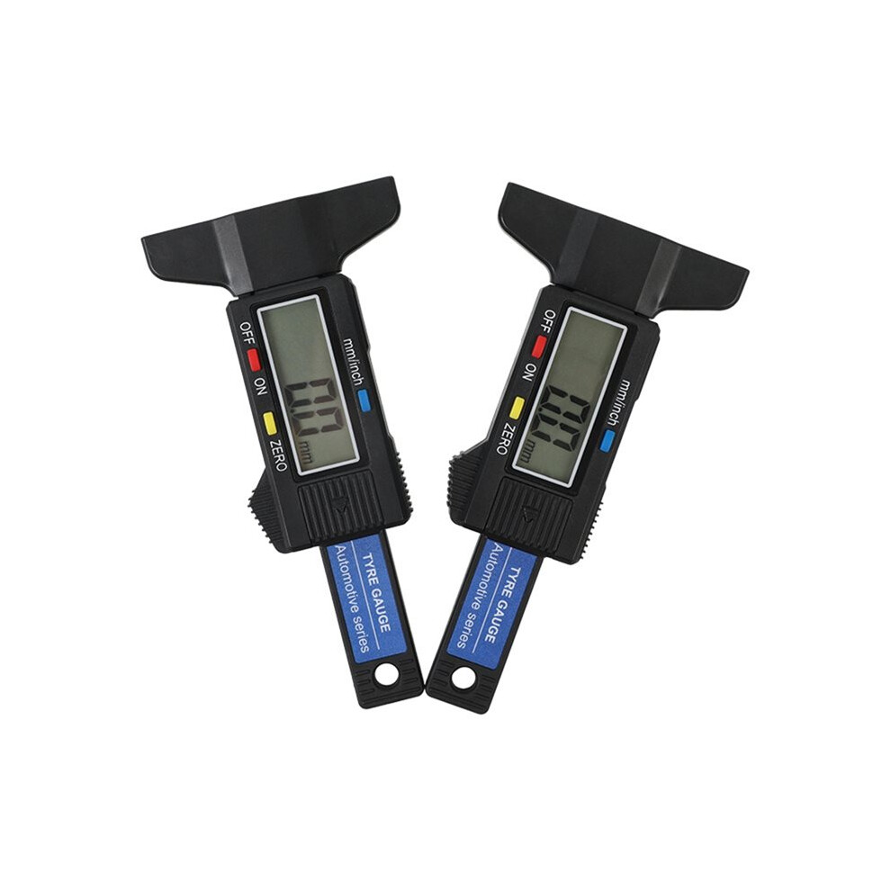 Digital Depth Gauge Caliper Lcd Tire Tread Gauge 0-25Mm Measurer Tool For Car Tire Wear Check, Tyre Tread Depth Tester 4712531385445