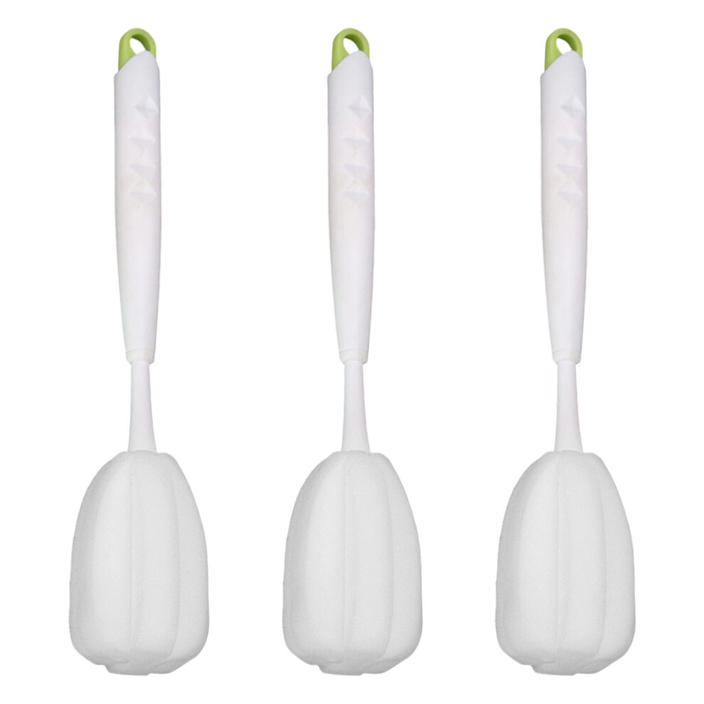 Soft Sponge Cleaning Brush Cleaner Set For Milk Bottles- Green