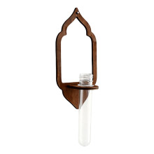 Lantern Shape Wall Planter Holder Shelf Wooden-1 piece set