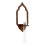 Lantern Shape Wall Planter Holder Shelf Wooden-1 piece set 1