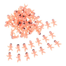 Adorable Small ABS Plastic Baby Dolls Figurine Ideal For-50pcs