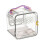 High Clear Plastic Bird Cage 360 Degree Views Bird Cage-White 1