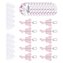 Fascinerend pakket van 10 acryl sleutelhangers met handgemaakte