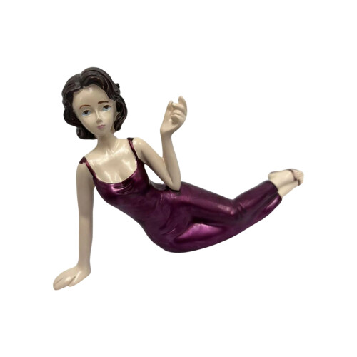 Decorative Resin Scented Holder Lying Woman Shape Sculpture-2