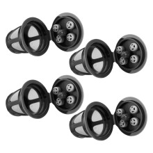 Rustproof Stainless Steel Replacement Coffee Pods-Black 4PCS