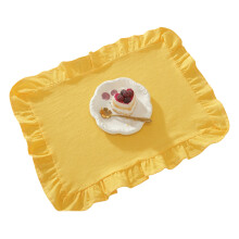 Elegant French Styles Gingham Plaids Placemat Wasahble Table-7