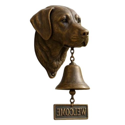 Harze antike Hundekopf-Türklingel mit-Design 8