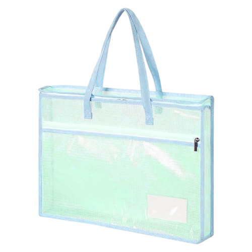 Multiple Pocket Zippered Sewing Accessory Holder For-Sky Blue