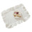 Washable Placemat Rectangular Ruffle Edges Gingham Plaids-4 1