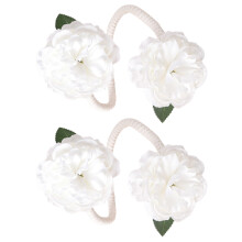 Elegant Bendable Curtain Tie Back Soft-Moonlig milky