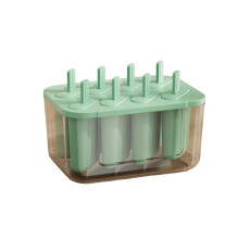 Multi Cavity Plastic Ice Lolly Tray Large Capacity 8-Green