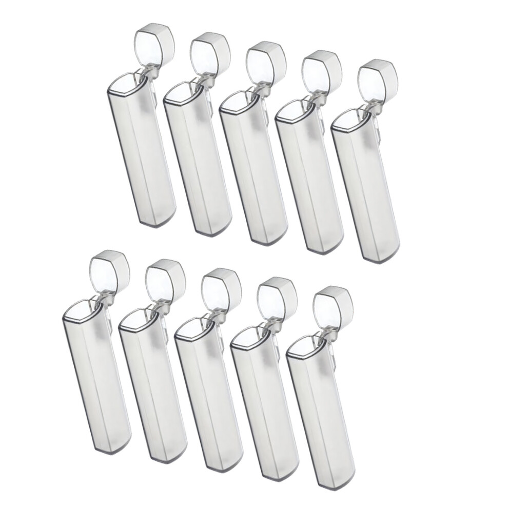 Set Of 10 Plastic Toothpick Container Dentals Floss Storage Box