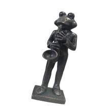 Retro-Tierskulptur, Miniaturharz, Tiermusiker,-Blas die Trompete