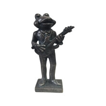 Harz Tier Musiker Figur Ornament Miniatur Harz Tier-Gitarre