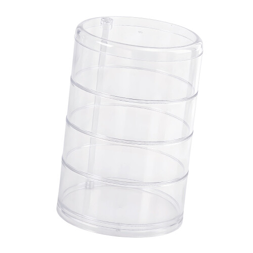 Boîte de rangement rotative transparente et robuste pour-2