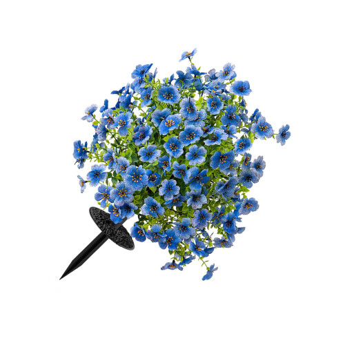 Keine Wartung, Kunststoff-Veilchen-Eukalyptus-Blumencluster-Blau