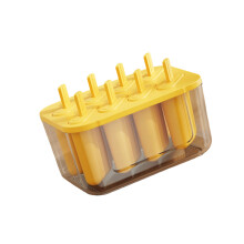 Multi Cavity Plastic Ice Lolly Tray Large Capacity 8-Yellow