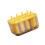 Multi Cavity Plastic Ice Lolly Tray Large Capacity 8-Yellow 1