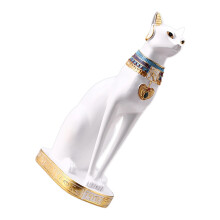 Egyptian Cats Goddess Bastet Figurine Bastet Sculpture-White