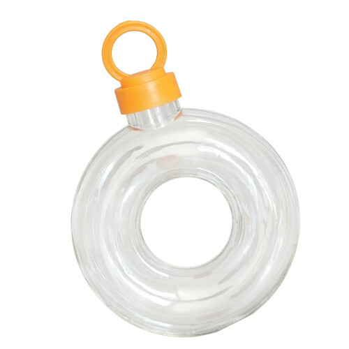 Modern Doughnuts Styles Water Bottle With Ergonomic-Orange 1
