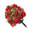 Artificial Flower Realistic Plastic Leaves Green Plant with-Red 1