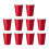 10Pcs Disposable Beer Beverage Cup Party Drinking Cups-Red 1