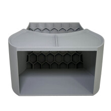 Aquarium Decors Fish Hideouts Ornaments Tunnel Cave-Gray S