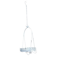 Cottage Hanging Basket Bird Feeders Fashion Multifunction-White