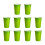 10Pcs Plastic Party Drinking Cups Disposable Beer-Green 1