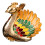 Metal Ashtray Peafowl Shape Ashes Container Practical-Gold.. 1