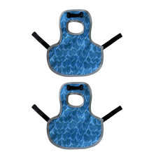 2Pcs Poultry Aprons Saddles Protectors Comfortable Chicken-blue