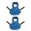 2Pcs Poultry Aprons Saddles Protectors Comfortable Chicken-blue 1