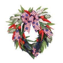 Independence Day Wreath For Door Window Mantel-rattan wreath