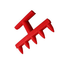 3D-printen tuinieren Dibber met meerdere gatgroottes-Rood