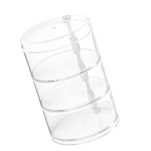 Stapelbare roterende PP-plastic opslagcontainer voor thuis en-1