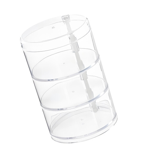 Stapelbare roterende PP-plastic opslagcontainer voor thuis en-1