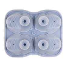 4 holtes Uil siliconen bakvormen Professionele-Blauw