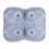 4 holtes Uil siliconen bakvormen Professionele-Blauw 1