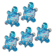 5Pcs Creative Liquid Sand Turtles Figures Eye Catching-Blue