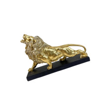 Leeuwen Standbeelden Decors Dierensculptuur-Goud