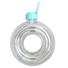 Unique Doughnuts Shape Transparent Water Bottle With-Blue 1