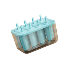 8 Slots Ijslolly Vriezer Lade Met Deksel Draagbare-Blauw