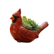 Modern Light Weight Resins Plant Pot Elegant Plant-Red