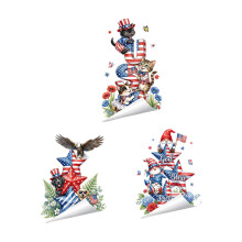 Functionele statische raamdecoratieset met-1472 Driedelige set