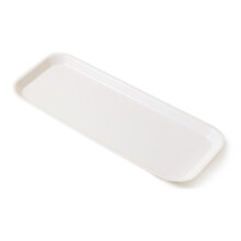 White Food Clip And Plate For Home Use Rectangular-white tray