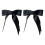 Practical Knits Bows Window Curtain Tie Polyester-Dark Grey 1