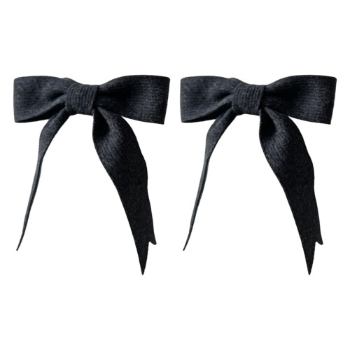 Practical Knits Bows Window Curtain Tie Polyester-Dark Grey