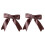 Fashionable Polyester Bows Tie Curtain Tiebacks Holders-Pink 1