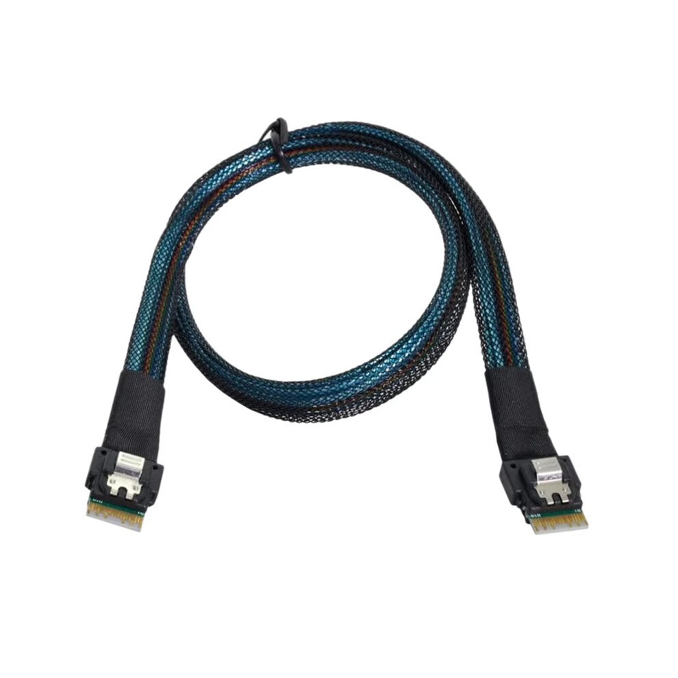 0.5M Slim Sas Sff-8654 4I 38P Server Motherboard Backplane Cable For Computer Hard Disk 4712697365626